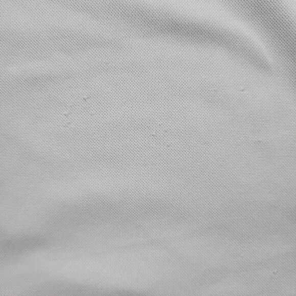 FootJoy Mens Large White Blue Smooth Pique Pieced Stripe Polo course logo sleeve - Picture 9 of 9